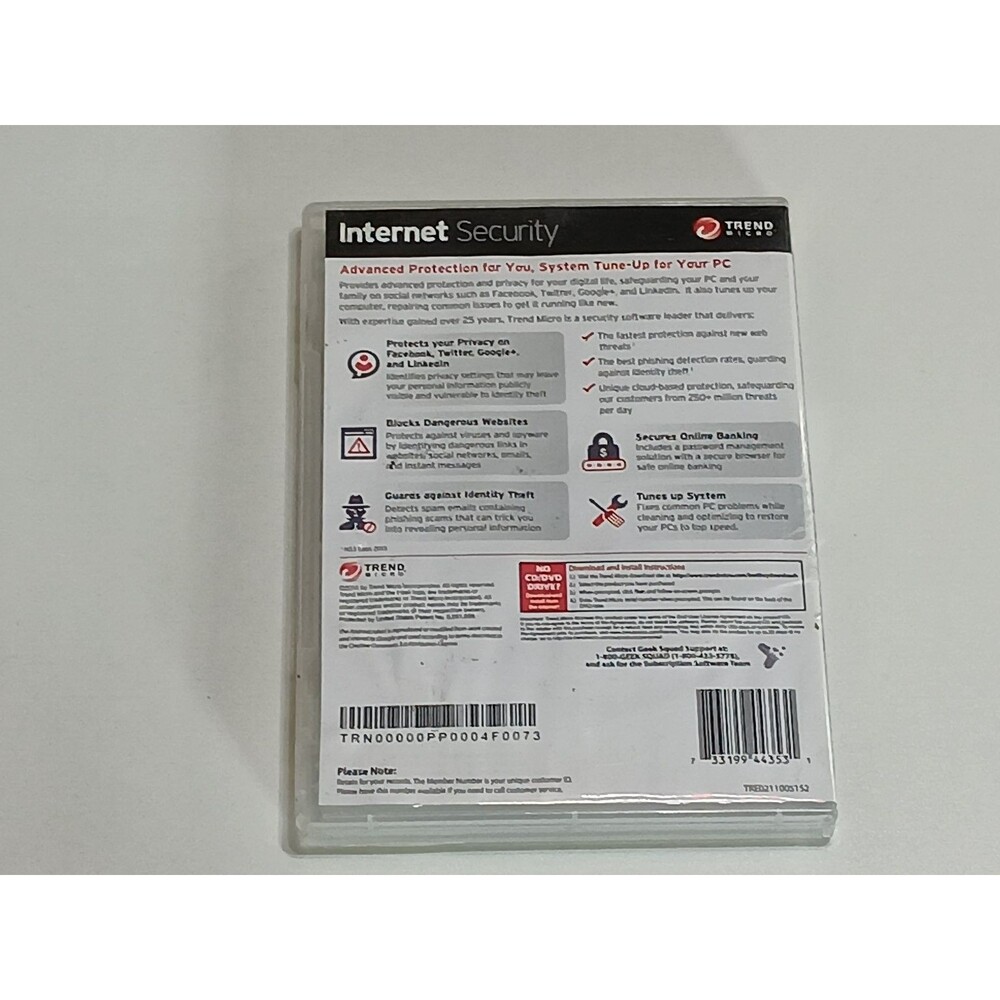 Trend Micro Internet Security 3 Devices PC Mac iOS Software - Picture 2 of 3
